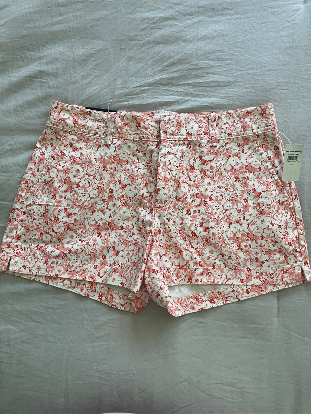 GAP Pink Floral High-Waist Women's Shorts